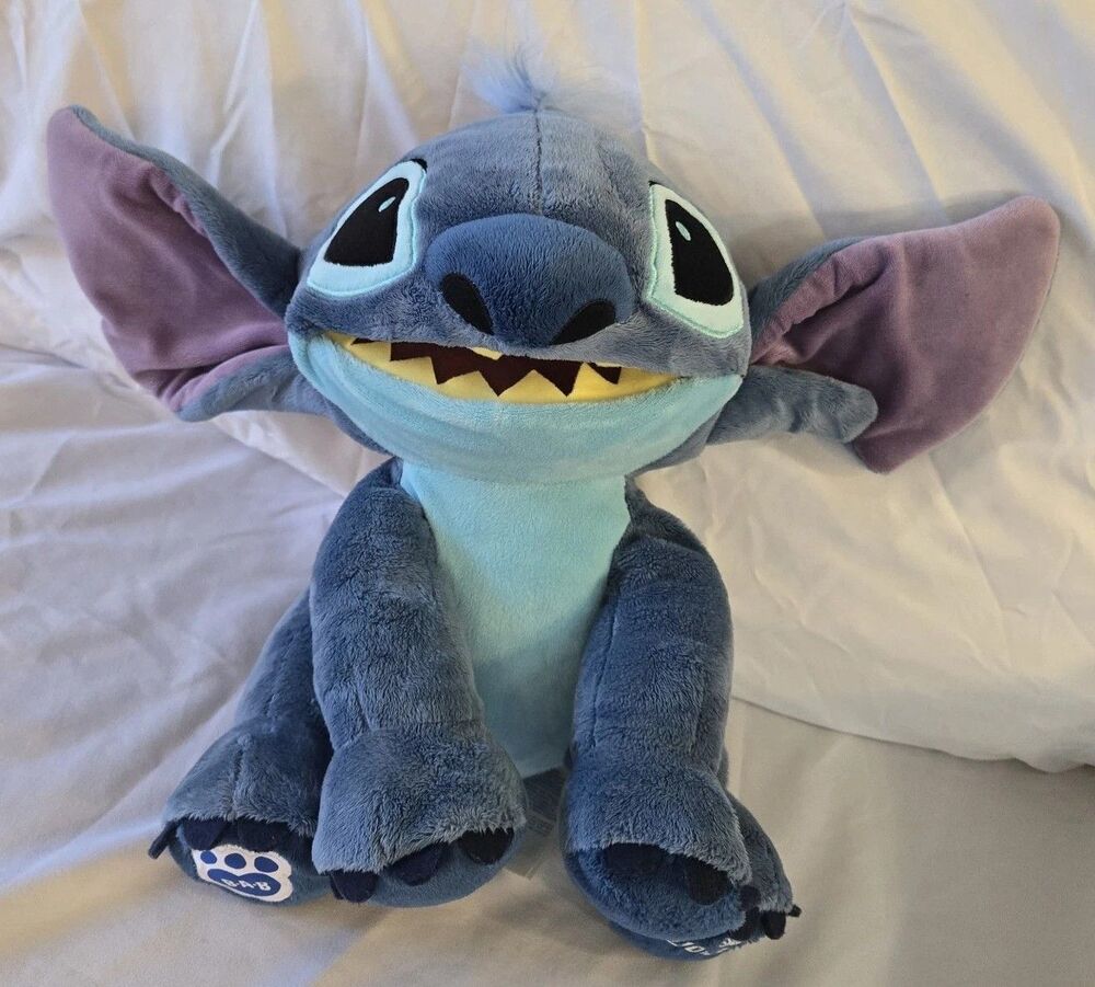 Disney Build A Bear Workshop Stitch Alien Blue Stuffed Animal Plush Toy 12" BABW